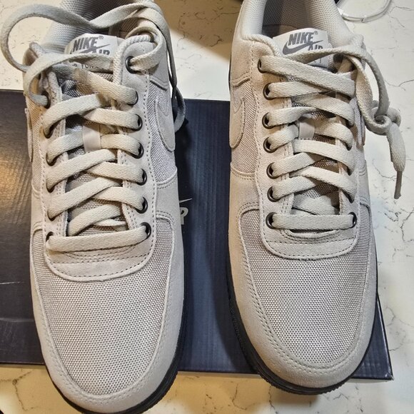 Nike Air Force 1 '07 Cordura Shoes Lt Iron Ore Black HQ3822-001 Men's 10 NEW - Picture 4 of 15